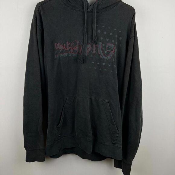 Vintage Y2K Quiksilver Skate Surf Hoodie Sweatshirt Grey L - Picture 1 of 6